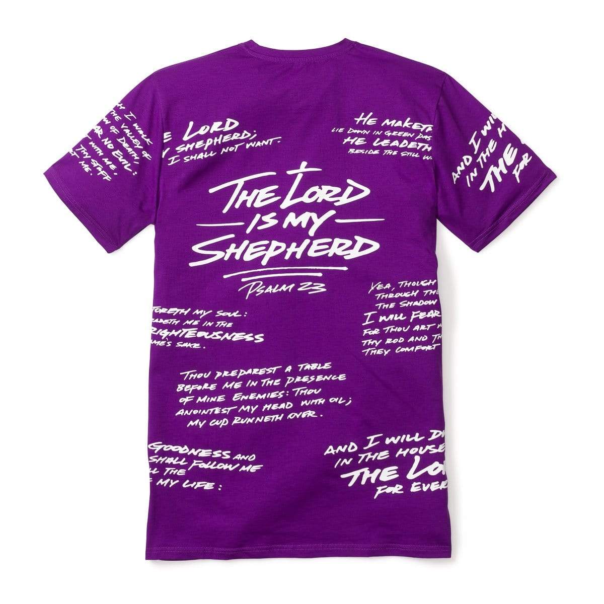 3:16 Collection T-Shirt Psalm 23 - All Over Tee - Purple
