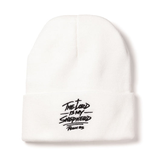 3:16 Collection Beanie Psalm 23 Beanie - White