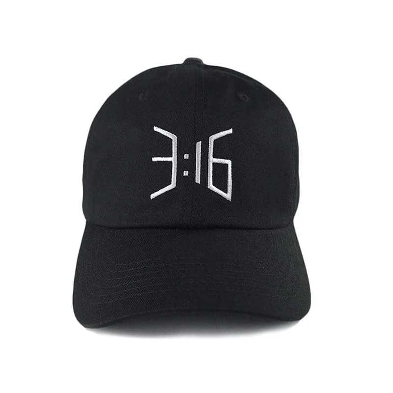 3:16 Collection Hat 3:16 Dad Cap - Black