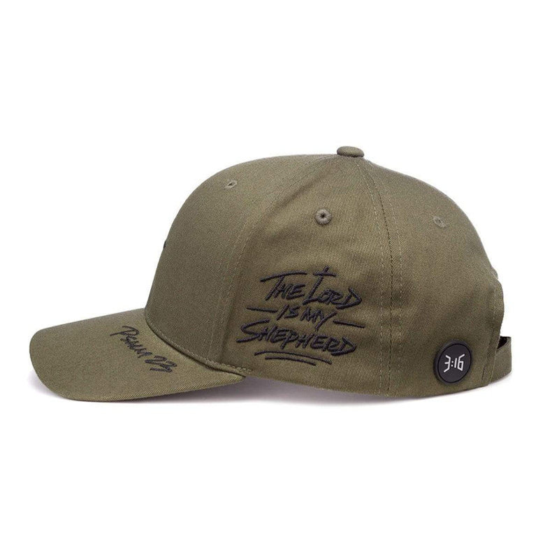 3:16 Collection Hat Default Psalm 23 - Baseball Cap - Army Green