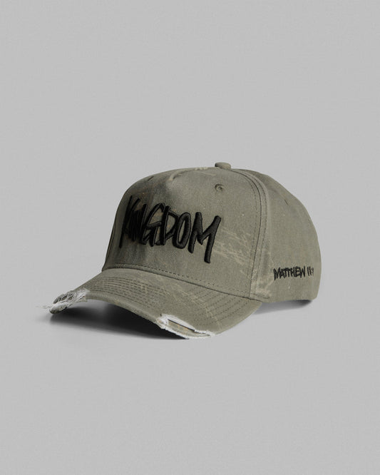 3:16 Collection Hat Kingdom Distressed Cap - Olive