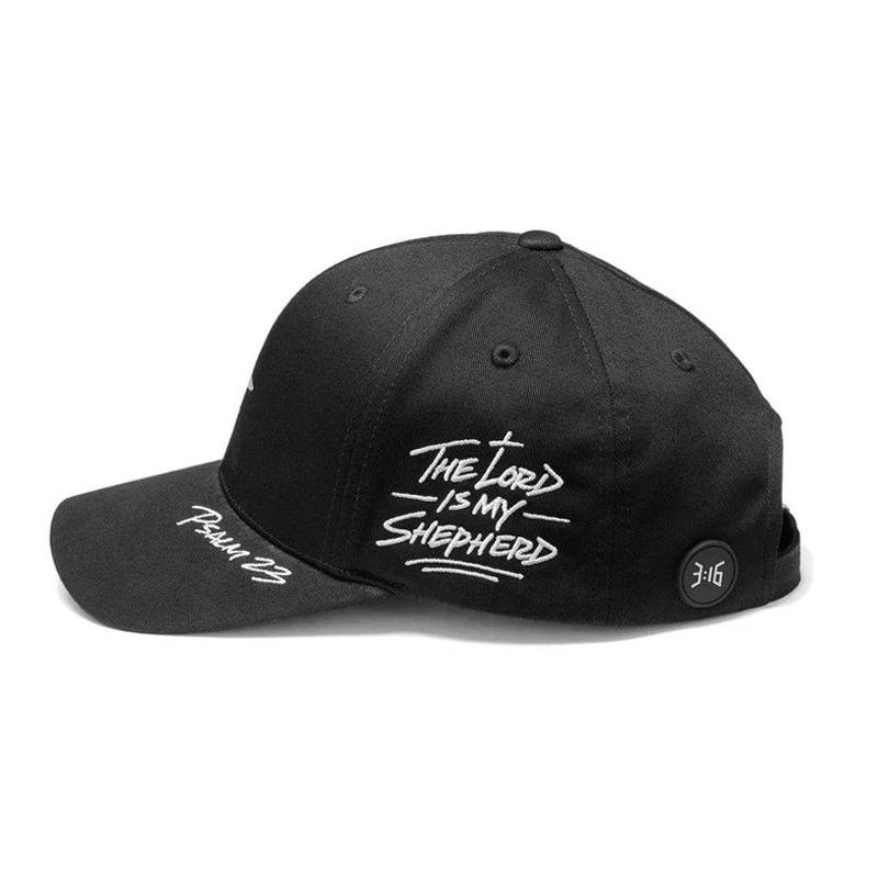 3:16 Collection Hat Psalm 23 - Baseball Cap - Black