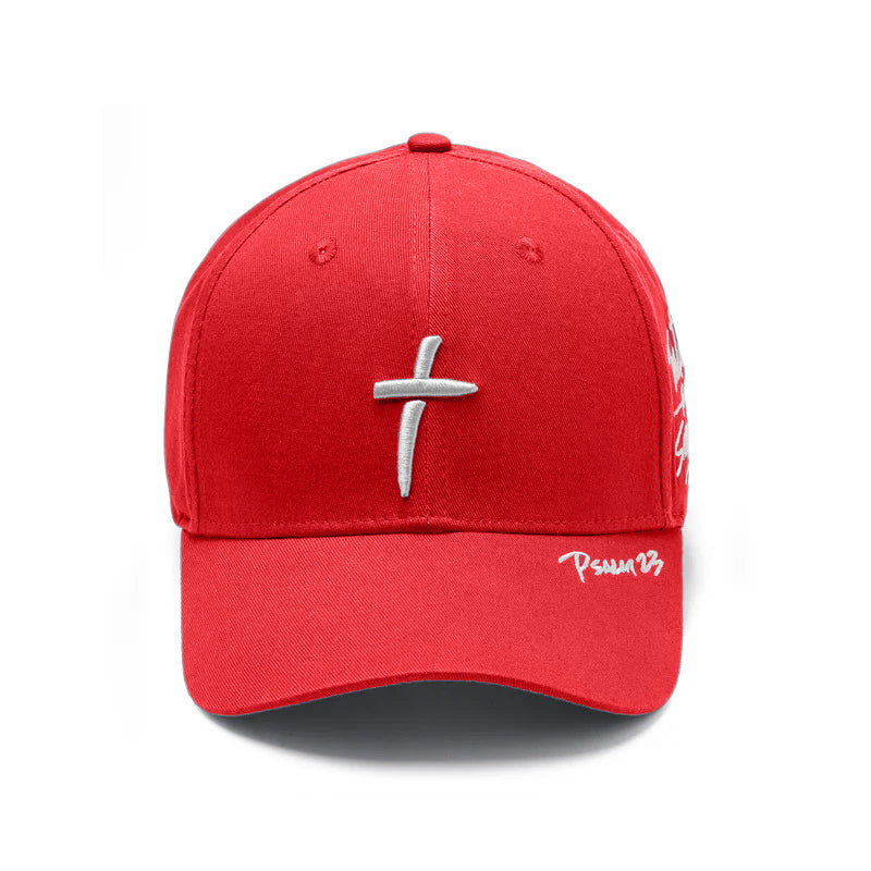 3:16 Collection Hat Psalm 23 - Baseball Cap - Red