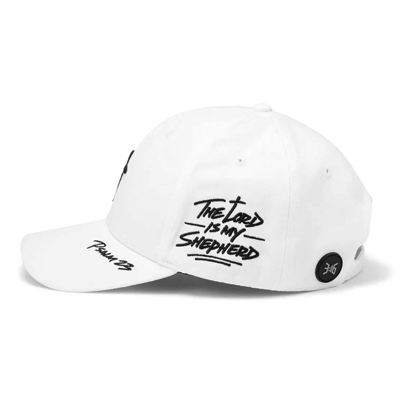 3:16 Collection Hat Psalm 23 - Baseball Cap - White
