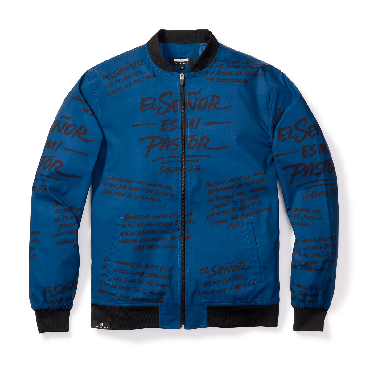 3:16 Collection Jacket Salmo 23 Chaqueta - Azul (Psalm 23 Bomber Jacket)