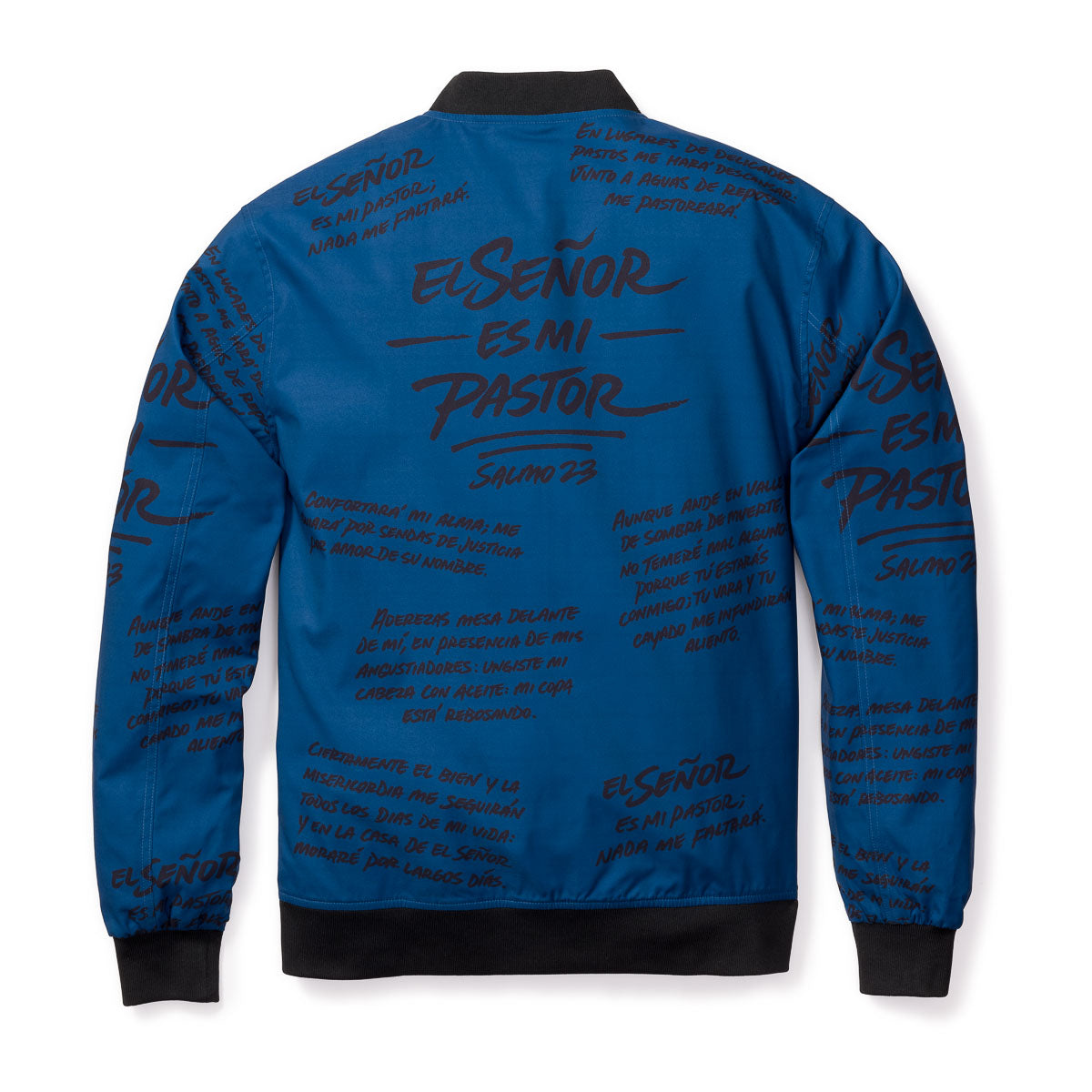 3:16 Collection Jacket Salmo 23 Chaqueta - Azul (Psalm 23 Bomber Jacket)