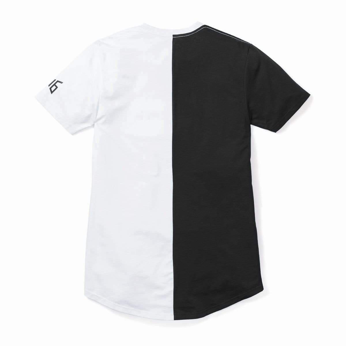 3:16 Collection T-Shirt Salvation Vertical Block Swoop Tee - Black and White (Long Body)