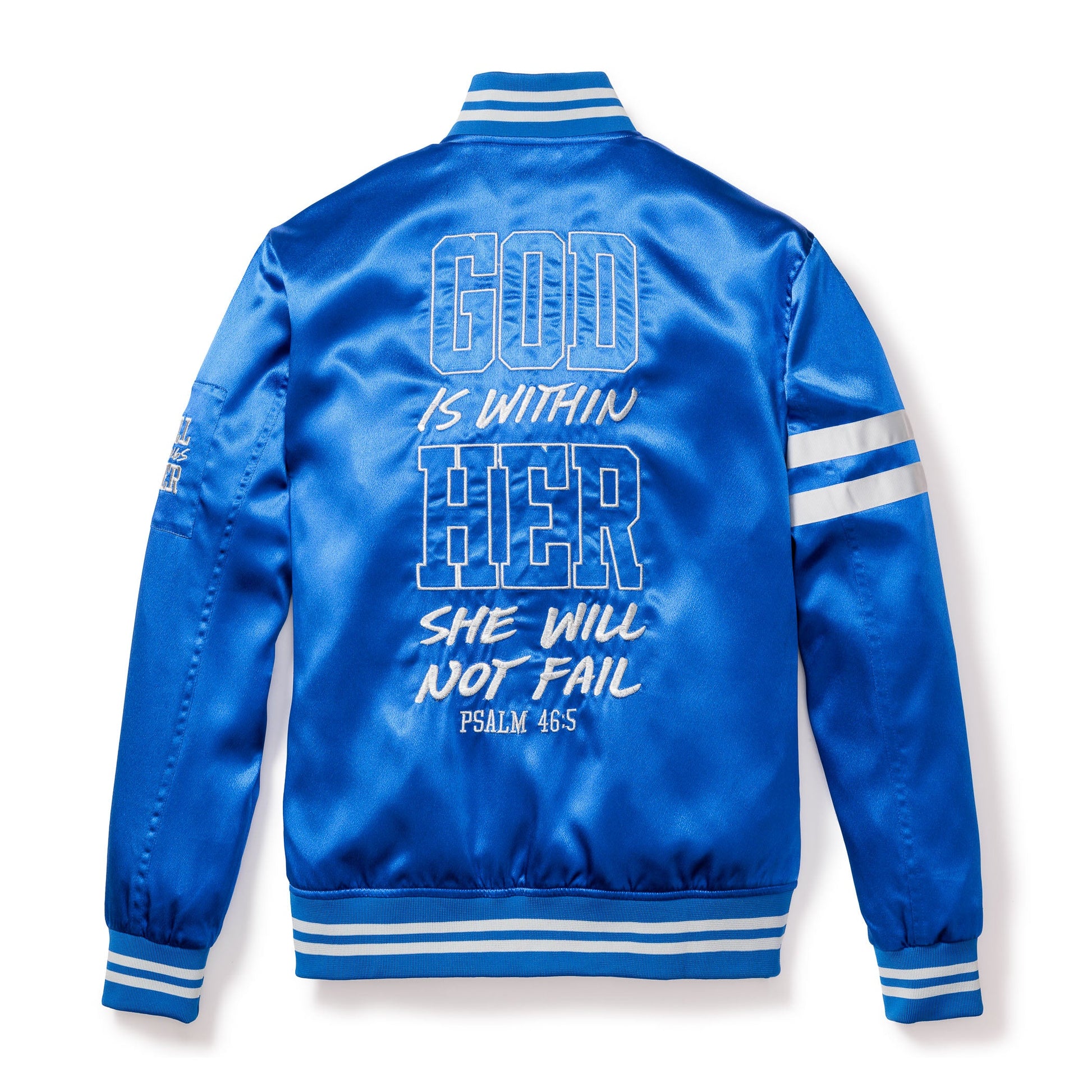316collection Apparel WITHIN HER - WOMEN'S BOMBER JACKET - ROYAL BLUE (Limited Edition)