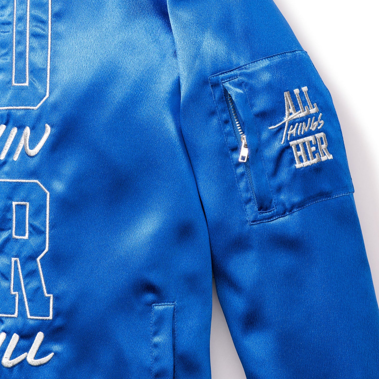 316collection Apparel WITHIN HER - WOMEN'S BOMBER JACKET - ROYAL BLUE (Limited Edition)