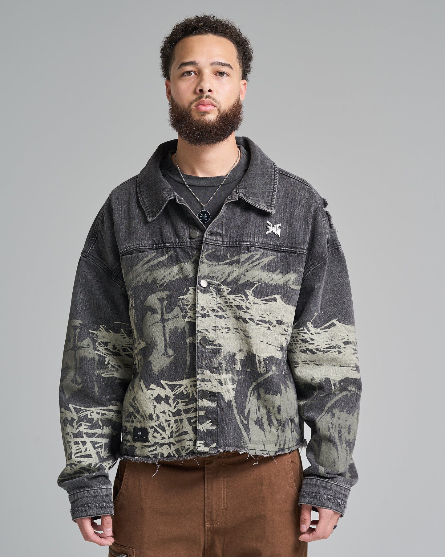 316collection Denim Kingdom Denim Jacket - Black