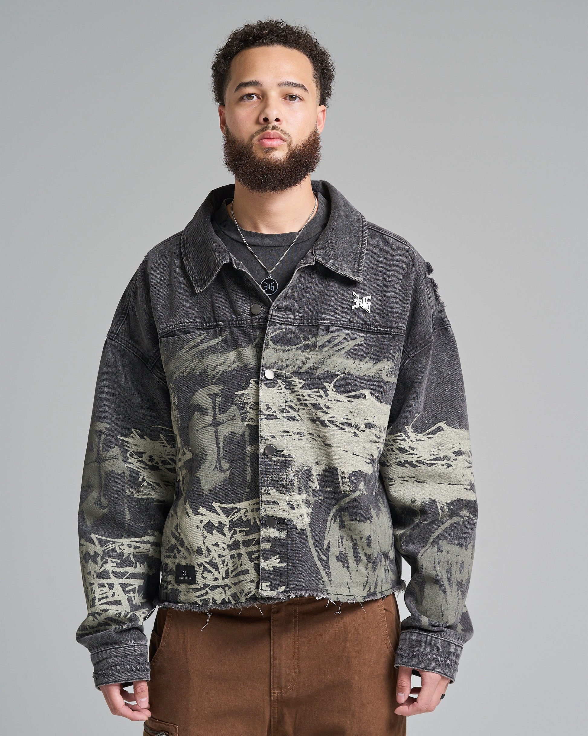 316collection Denim Kingdom Denim Jacket - Black