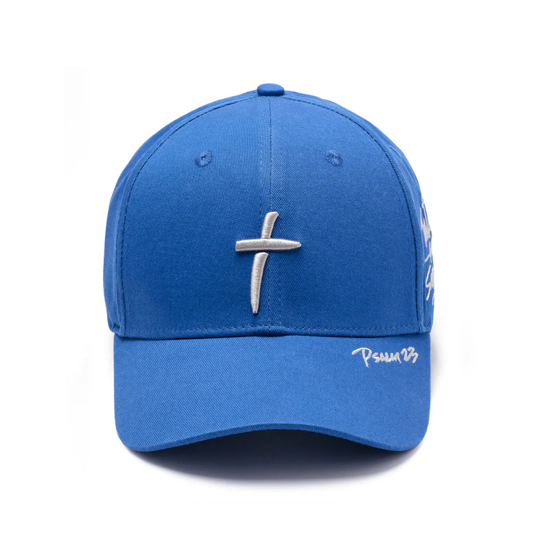 316collection Hat Psalm 23 - Baseball Cap - Royal Blue