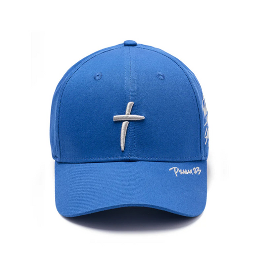 316collection Hat Psalm 23 - Baseball Cap - Royal Blue