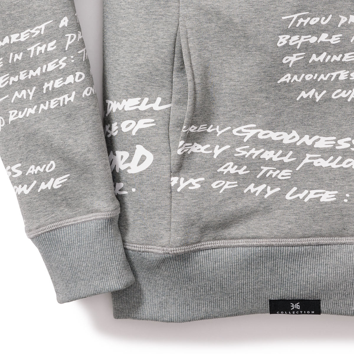 316collection Hoodie Psalm 23 Hoodie - Heather Gray