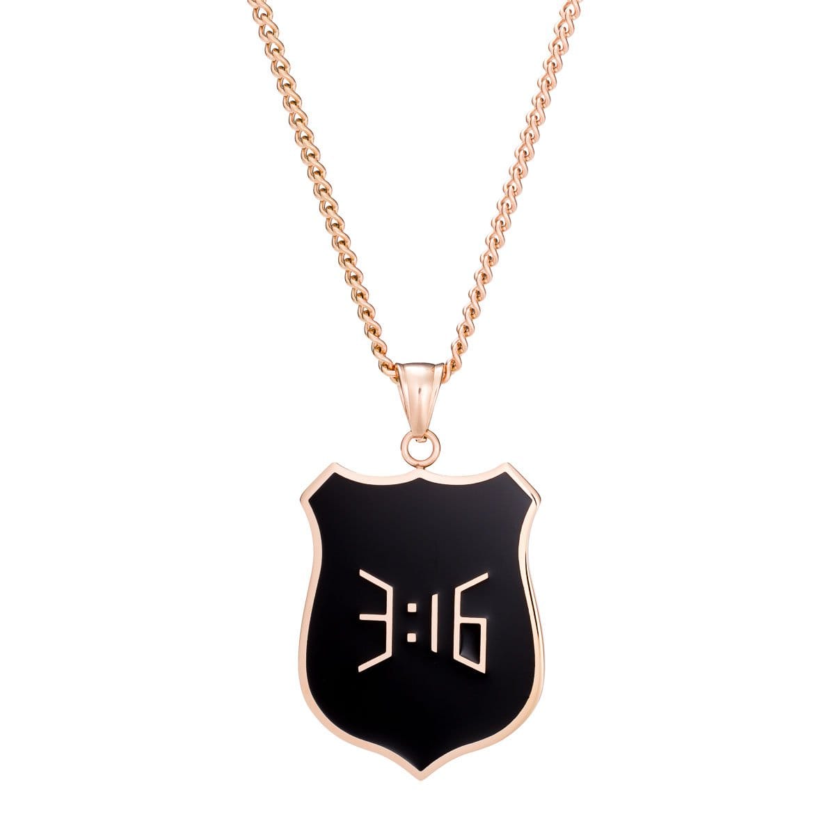 Psalm 23 - Pendant Necklace - Gold/Black