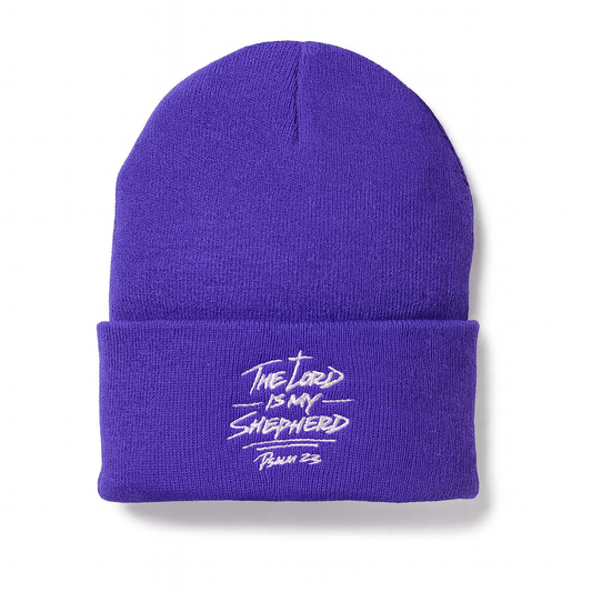 316collection Psalm 23 Beanie - Deep Purple