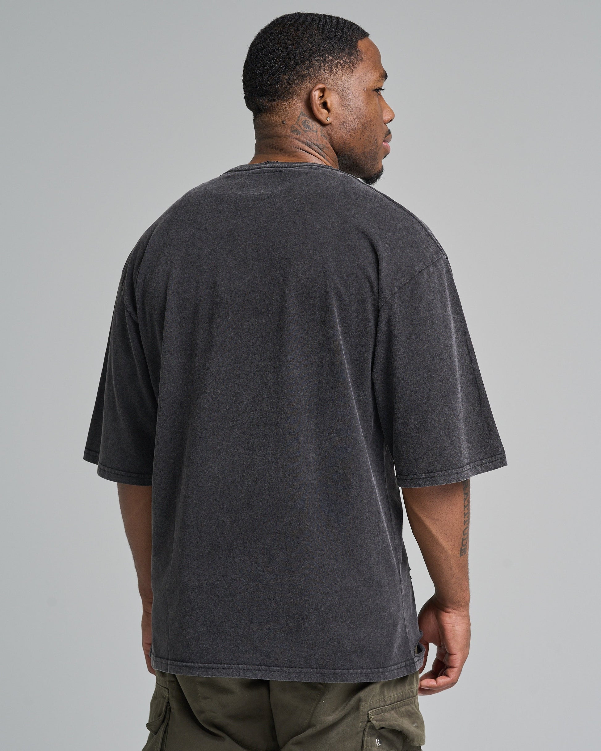 316collection T-Shirt John The Baptist Oversized Tee - Black