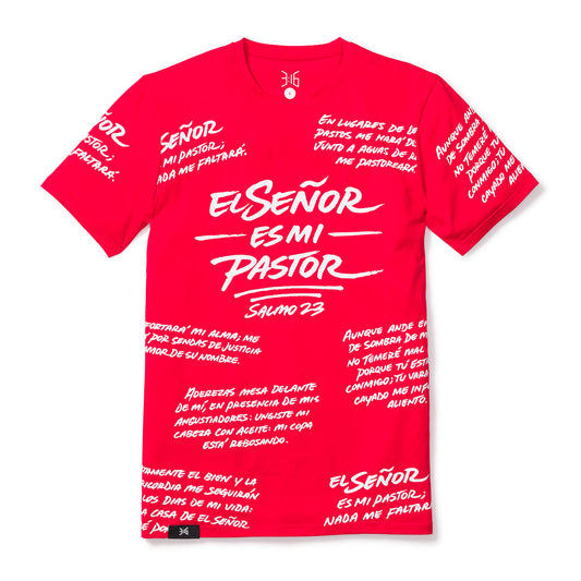 316collection XS Salmo 23 - Rojo (Psalm 23 in Spanish - Red)