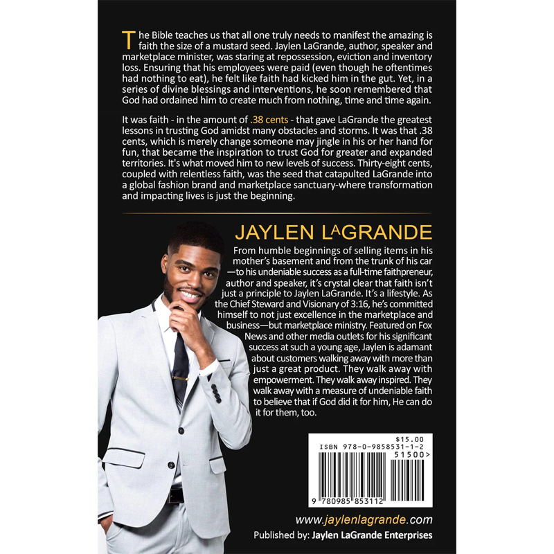 Jaylen LaGrande Enterprises Book 38 CENTS by Jaylen LaGrande